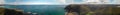 Coastline of Lorne along the Great Ocean Road, Australia. Panoramic aerial view Royalty Free Stock Photo