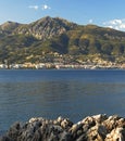 Coastline of the Mediterranean near Menton