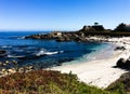 Coastline of Monterey Bay in scenic California