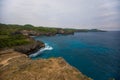 Coastline near Manta Point in Nusa Penida island next to Bali Royalty Free Stock Photo