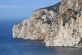 Coastline of Pan di Zucchero in Sardinia