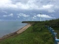 Coastline on Penghu in the Taiwan Straits Royalty Free Stock Photo