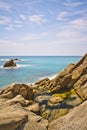 Coastline in Platja D'Aro Royalty Free Stock Photo