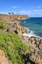 Coastline, Poipu Beach, Kauai Royalty Free Stock Photo