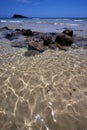 Coastline pond river in the blue lagoon