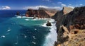 Coastline Ponta de Sao Lourenco Madeira, Portugal Royalty Free Stock Photo