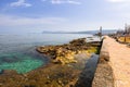 Coastline at the port of Chania on Crete