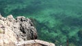 Coastline at Portinho da Arrabida bay