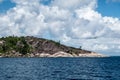 Coastline of Praslin Island, Seychelles