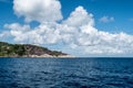 Coastline of Praslin Island, Seychelles