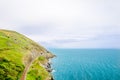 Coastline and Railroad track by Bray in Ireland