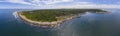 Halibut Point State Park aerial view in Massachusetts, USA Royalty Free Stock Photo