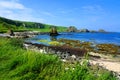 Rocky coastline along the Causeway Coast, Ballintoy, Northern Ireland