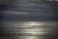 Coastline, sea and landscape of Scotland in rain