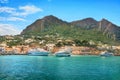 Harbour and port Marina Grande on island of Capri. Italy Royalty Free Stock Photo