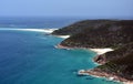 Coastline of Shoal bay on a sunny day from Mount Tomaree Lookout Royalty Free Stock Photo