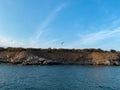 Coastline of St. Ivan Island, Sozopol, Bulgaria Royalty Free Stock Photo