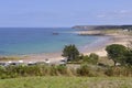 Coastline of TrÃÂ©hÃÂ©rel in France Royalty Free Stock Photo