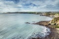 Coastline Vista, Carlyon Bay, Cornwall Royalty Free Stock Photo