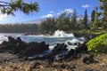 The coastlines of Maui, Hawaii on the road to Hana