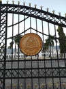 Coat of Arm of Timor-Leste on Metal Gate in Dili