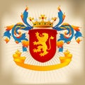 Coat of Arms 22c - Lion Royalty Free Stock Photo