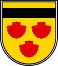 Coat of arms of Ahrbrueck in Rhineland-Palatinate, Germany Royalty Free Stock Photo