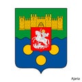 Coat of Arms of Ajaria is a Georgia region. Vector emblem