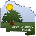 Coat of arms of Alachua County in Florida of USA