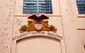 Coat of arms on Alcatraz prison Royalty Free Stock Photo