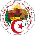 Coat of arms of Algeria Royalty Free Stock Photo