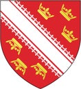 Coat of arms of the Alsace region. France.