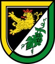 Coat of arms of Alzey-Land in Alzey-Worms in Rhineland-Palatinate, Germany Royalty Free Stock Photo