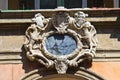 Coat of arms. Archiginnasio of Bologna. Emilia-Romagna. Italy.