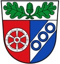 Coat of arms of the Aschaffenburg region. Germany