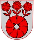 Coat of arms of the Askola community. Finland Royalty Free Stock Photo