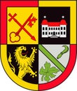Coat of arms of Bad Bergzabern in Suedliche Weinstrasse of Rhineland-Palatinate, Germany