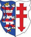 Coat of arms of Bad Hersfeld in Hesse, Germany Royalty Free Stock Photo