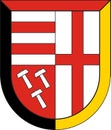 Coat of arms Bad Hoenningen in Neuwied of Rhineland-Palatinate, Germany Royalty Free Stock Photo