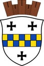 Coat of arms of Bad Kreuznach in Rhineland-Palatinate, Germany