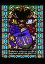 Coat Of Arms Of Ban Countess Ludvine Pejacevic, Stained Glass In Zagreb Cathedral