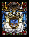 Coat Of Arms Of Ban Ladislav Pejacevic, Stained Glass In Zagreb Cathedral