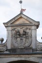 Coat of arms of Barons Herberstein on Peruzzi portal of castle Pettau