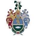 Coat of arms of Bekescsaba in Bekes County of Hungary