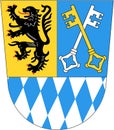 Coat of arms of the Berchtesgaden district. Germany