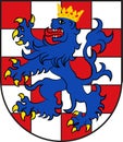 Coat of arms of Birkenfeld in Rhineland-Palatinate, Germany Royalty Free Stock Photo