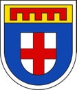 Coat of arms of Bitburger Land in Eifelkreis Bitburg-Pruem in Rhineland-Palatinate, Germany