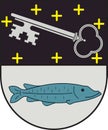 Coat of arms Bobenheim-Roxheim in Rhein-Pfalz-Kreis of Rhineland-Palatinate, Germany