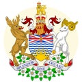 Coat of arms of British Columbia in Canada