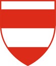 Coat of arms of Brno in South Moravian Region of Czech Republic